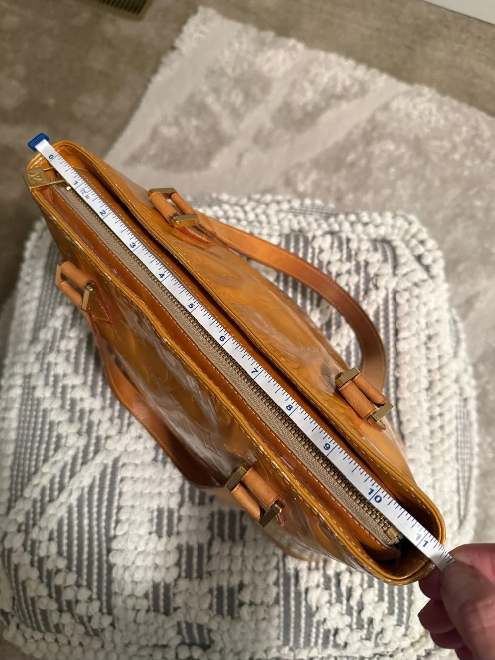 Louis Vuitton Caramel Vernis Patent Leather Monogram Tote